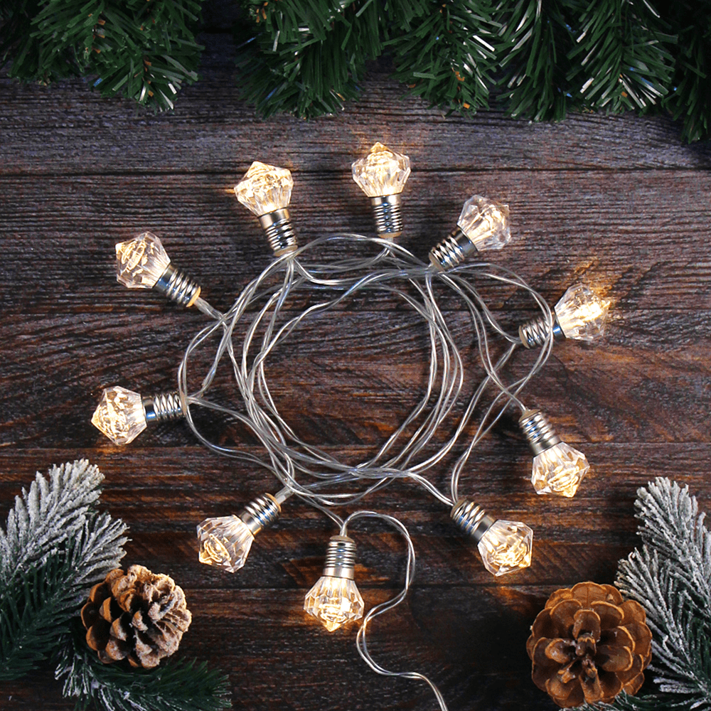 Гирлянда электрическая LED "Нить" с насадками "Фонарик", 2 м, мультиколор - 5