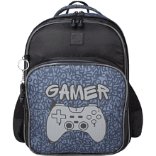 Рюкзак школьный "COMFORT Life Gamer", черный, синий