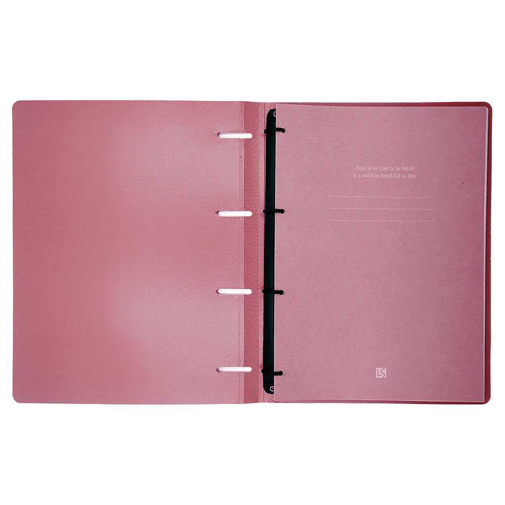 Тетрадь "Floreale. Cedar Rose", А4, 120 листов, клетка, на кольцах, розовый - 3