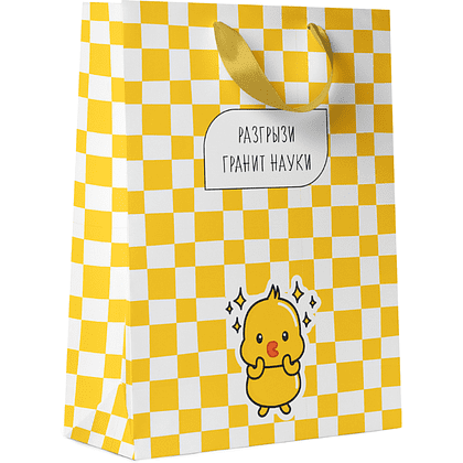 Пакет бумажный подарочный "Утки/Панды", 18х22.7х10 см, ассорти - 2