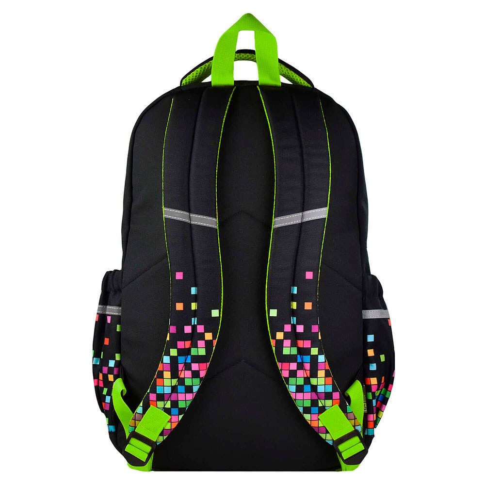 Рюкзак школьный "Цифровая атака", черный, зеленый - 3