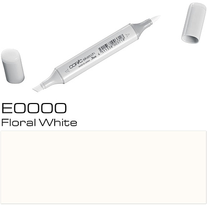 Маркер перманентный "Copic Sketch", E-0000 цветочный белый