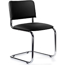 Стул для посетителей EVERPROF Сильвия экокожа Pegasso black, черный