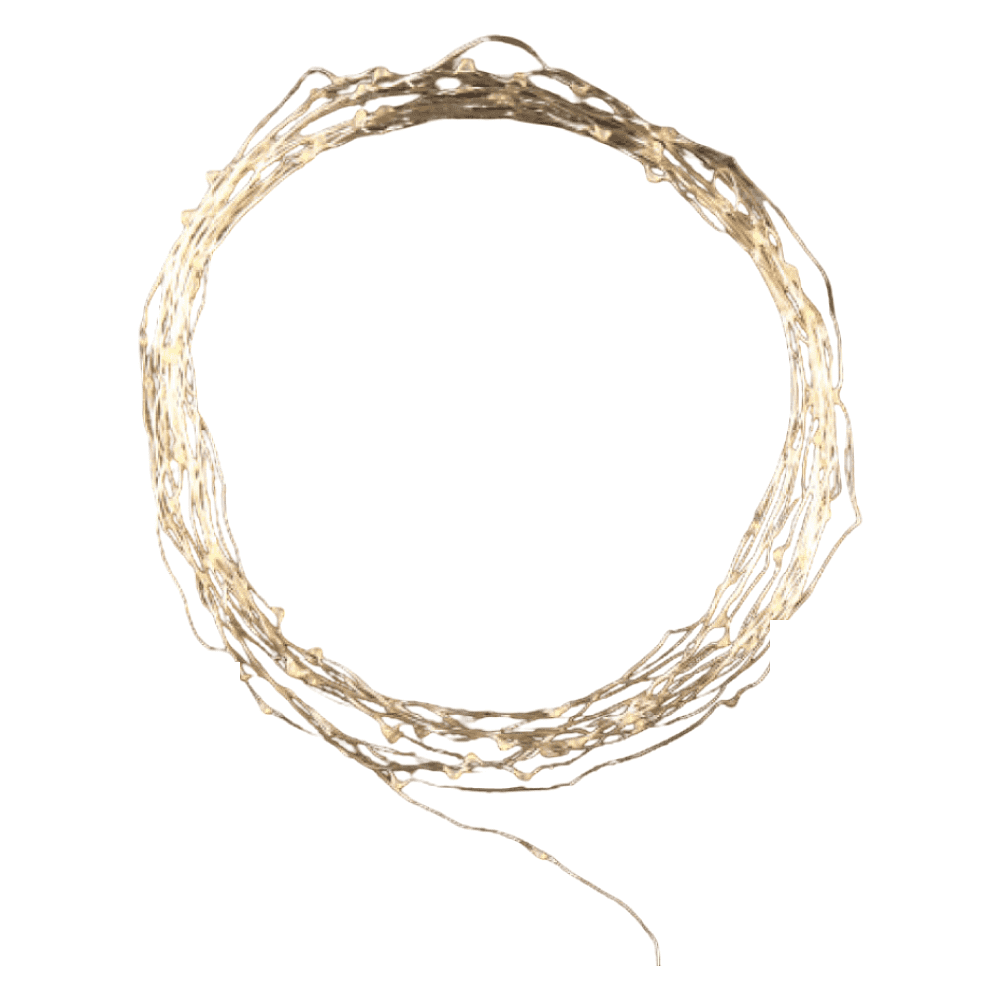 Гирлянда электрическая LED "Нить" с насадками "Роса", 10 м, белый