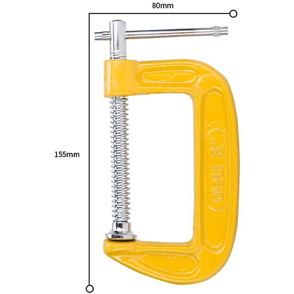 Струбцина G-образная Deli YS EDL-G203, 75 мм - 7