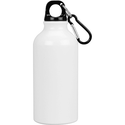 Бутылка для воды "Oregon", металл, 400 мл, белый, черный - 2