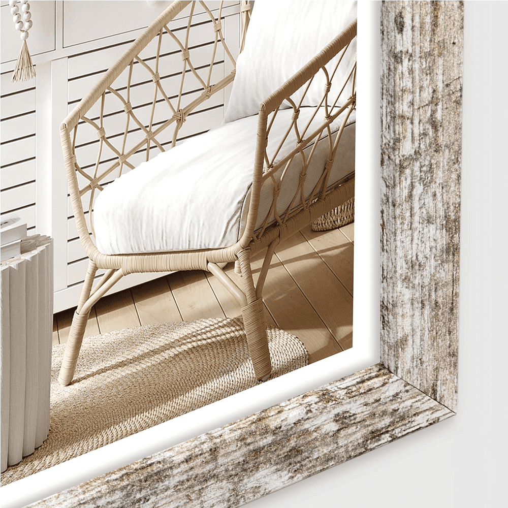 Фоторамка "Vivan 6", 21х29.7 см, дерево со стеклом, коричневый, белый - 4