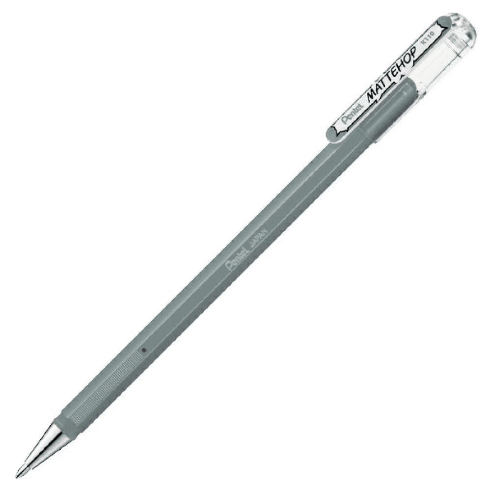 Ручка гелевая "Mattehop", 1 мм, серый