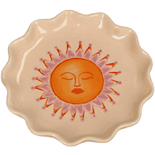 Тарелка доломитовая "Sun", 15.5х15.5х2 см, разноцветный