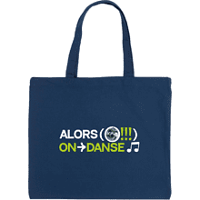 Сумка-оверсайз «Alors on danse» из хлопка, 340 г/м2, темно-синий