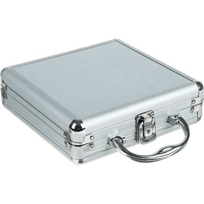 Игра настольная "Покер" в металлическом кейсе (2 колоды карт, фишки 100 штук, 5 кубиков) - 5