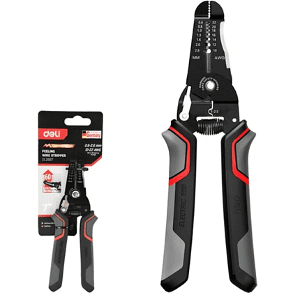 Инструмент для снятия изоляции Deli RS EDL2667, 180 мм, 0.6 - 2.6 мм - 2