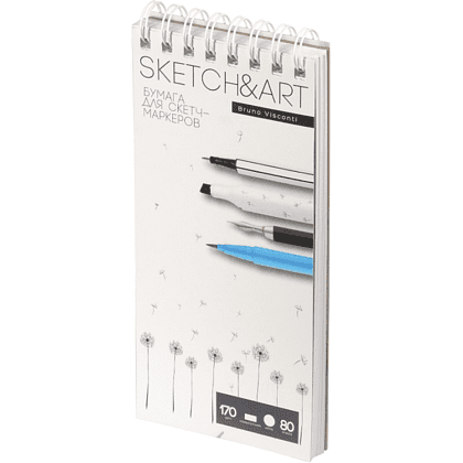 Скетчбук "Sketch&Art", 18.5х25 см , 170 г/м2, 80 листов, на спирали - 2