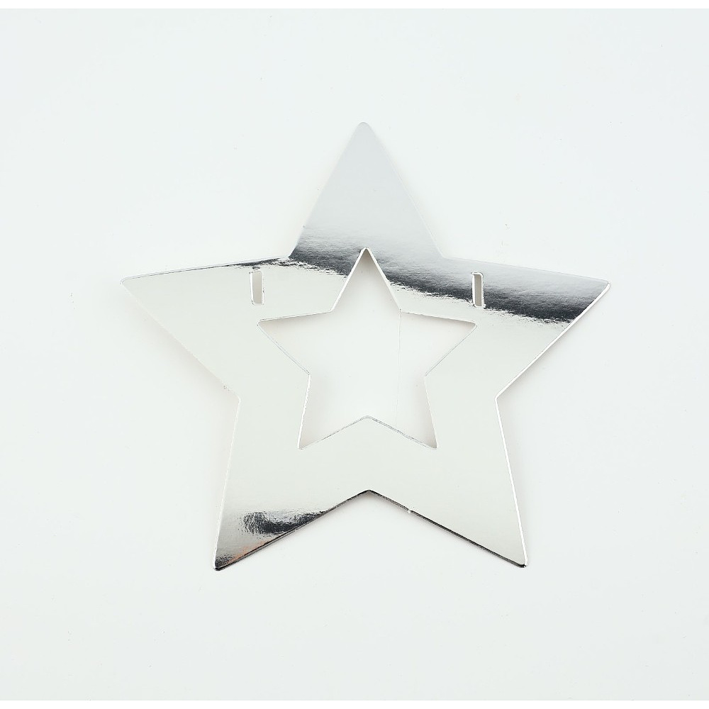 Гирлянда бумажная "Новогодняя", серебристый - 9