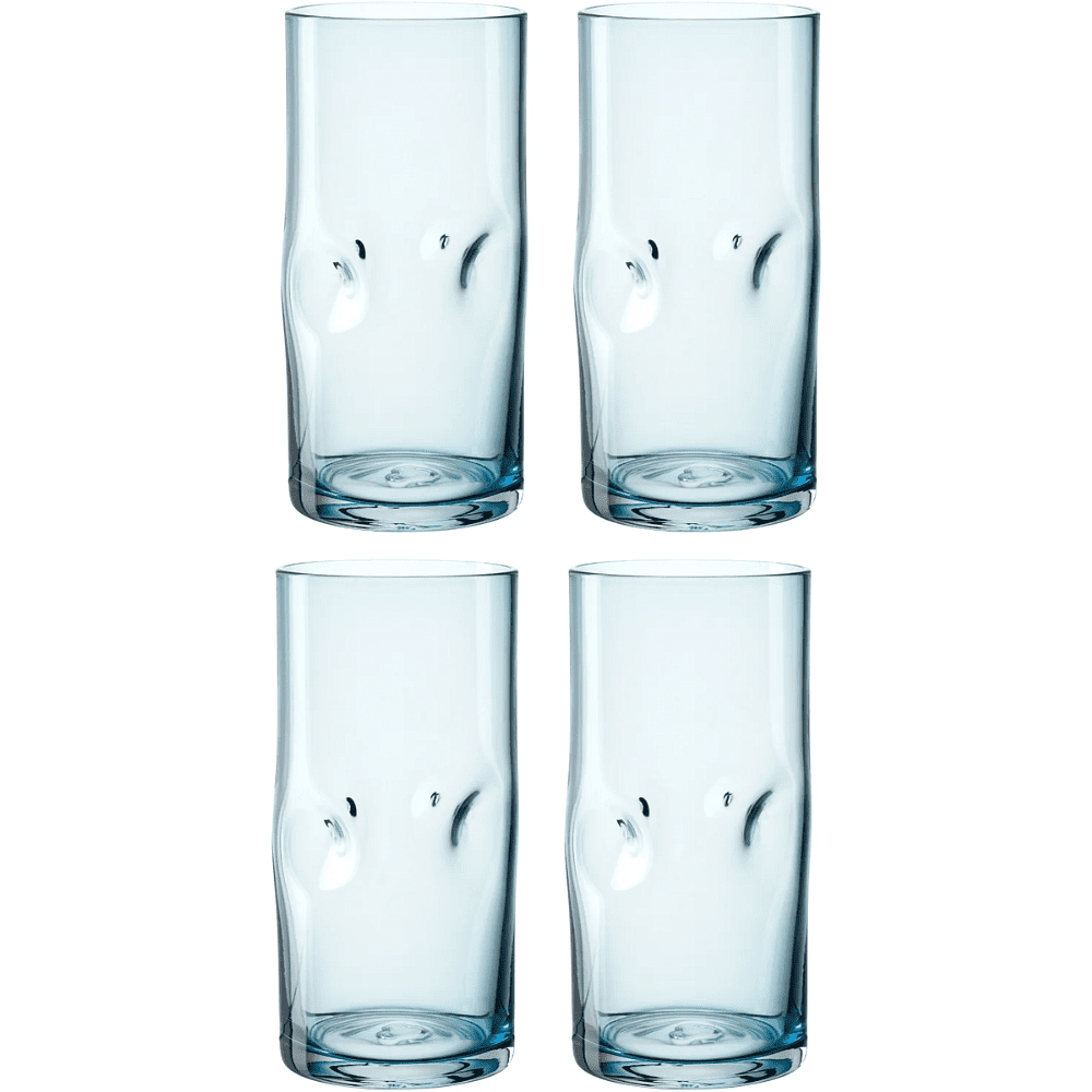 Стакан стеклянный "Vesuvio", 330 мл, прозрачный синий