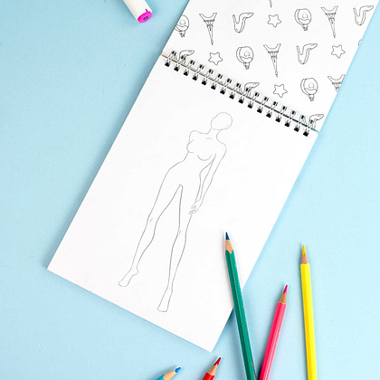 Раскраска "Создай образ.. Весна в париже" - 3