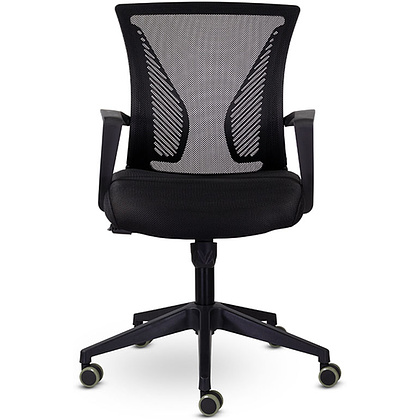 Кресло для персонала Энжел СН-800 "СР TW-01/Е11-К", ткань, сетка, пластик, черный - 2