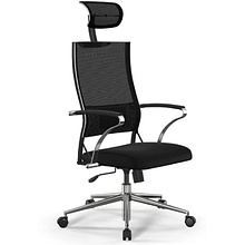 Кресло компьютерное ErgoLife Sit Air-180 B2-290K, ткань, сетка, черный