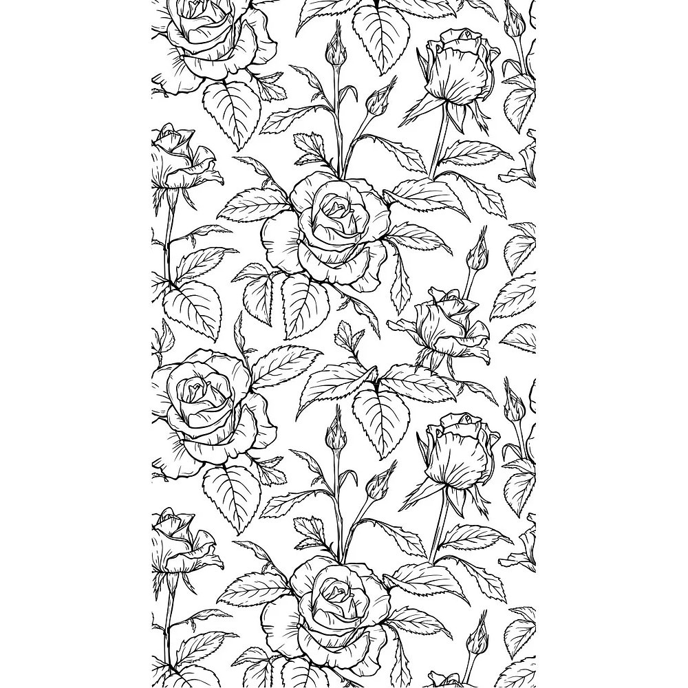 Раскраска антистресс "Уникальные цветы" - 5