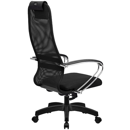 Кресло для руководителя Метта "BK-8 PL", ткань-сетка, металл, черный - 2