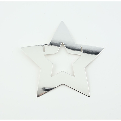 Гирлянда бумажная "Новогодняя", серебристый - 9