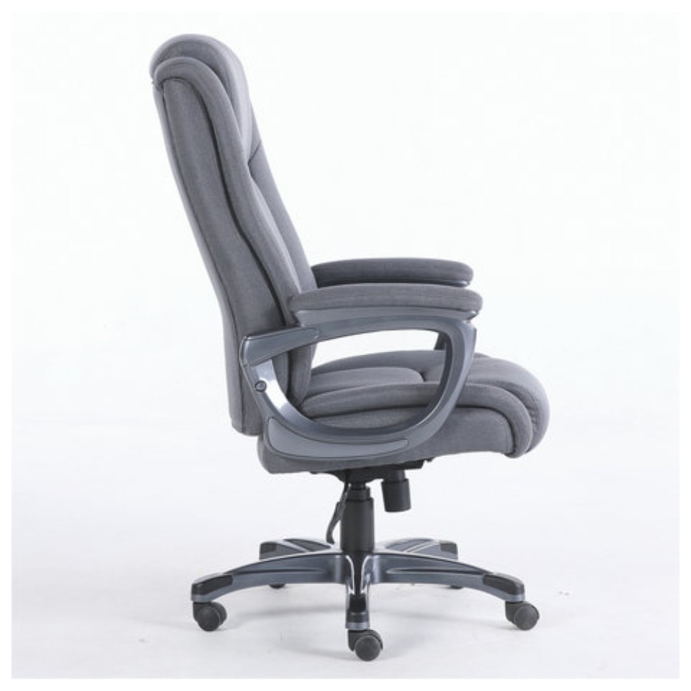 Кресло для руководителя BRABIX "Premium Solid HD-005", ткань, пластик, серый - 3