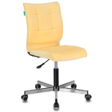 Кресло для персонала Бюрократ "СH-330M/VELV74", ткань, металл, желтый