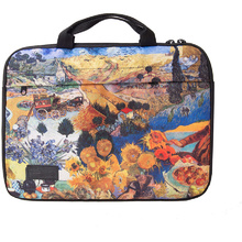 Чехол для ноутбука 13" "Цвета Ван Гога", текстиль, разноцветный