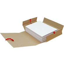 Папка для бумаг с завязками, 70 мм, 4 завязки, крафт