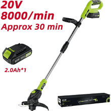 Аккумуляторный триммер Deli GS EDG305-1, 20 В, 1 АКБ, 2 Ач, 8000 об/мин