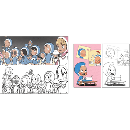 Раскраска "Клетки Юми. Раскраска по вебтуну" - 5