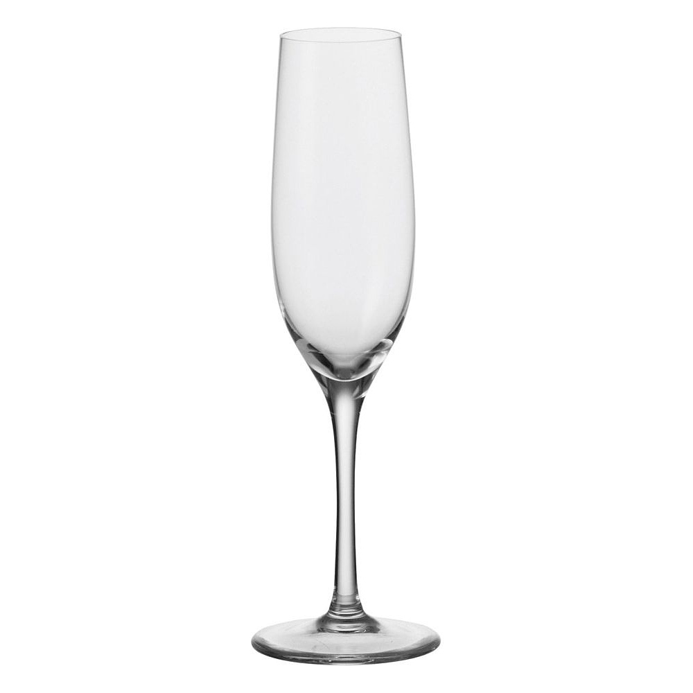Набор бокалов для шампанского "Ciao+", стекло, 190 мл, 6 шт, прозрачный