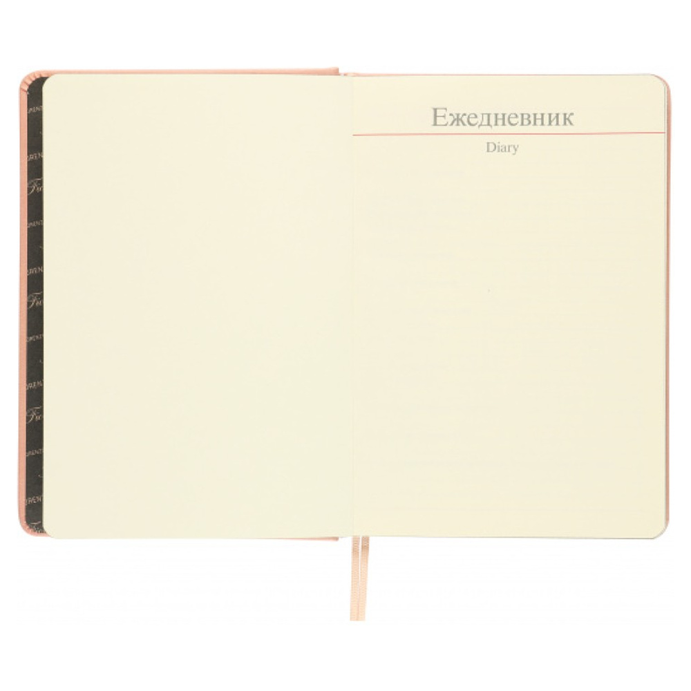Ежедневник недатированный "FIORENZO Pastel soft touch", A5, 168 листов,  розовый, срез черный - 4