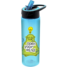 Пластиковая бутылка "Open your mind", синий