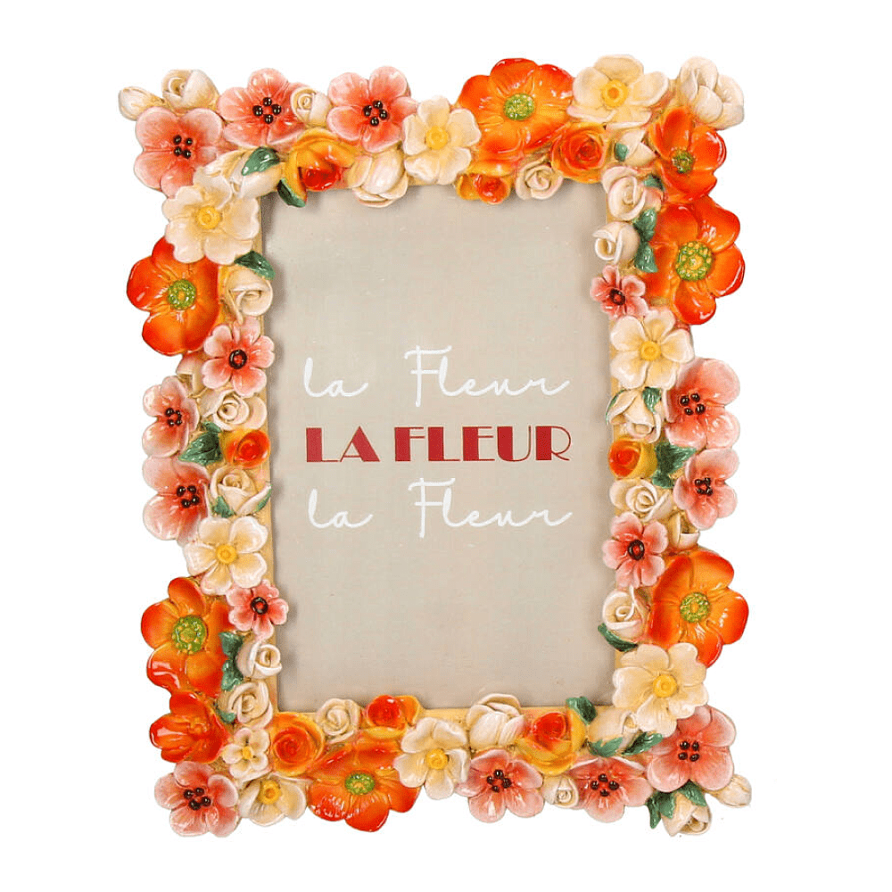 Фоторамка "Flowers", 10х15 см, полирезина, разноцветный