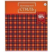 Тетрадь "Шотландская клетка", А5, 48 листов, клетка, ассорти 