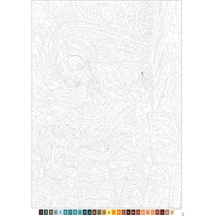 Раскраска по номерам на французском языке "Coloriages mystères Disney - Méchants" - 3