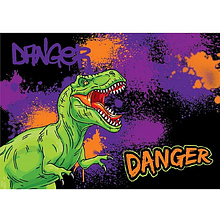 Пленка для труда "Danger Dino", разноцветный