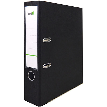 Папка-регистратор "Yesli:", А4, 75 мм, ПВХ Эко, черный