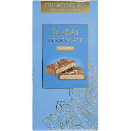 Шоколад молочный "Dubai Coconut", 180 гр