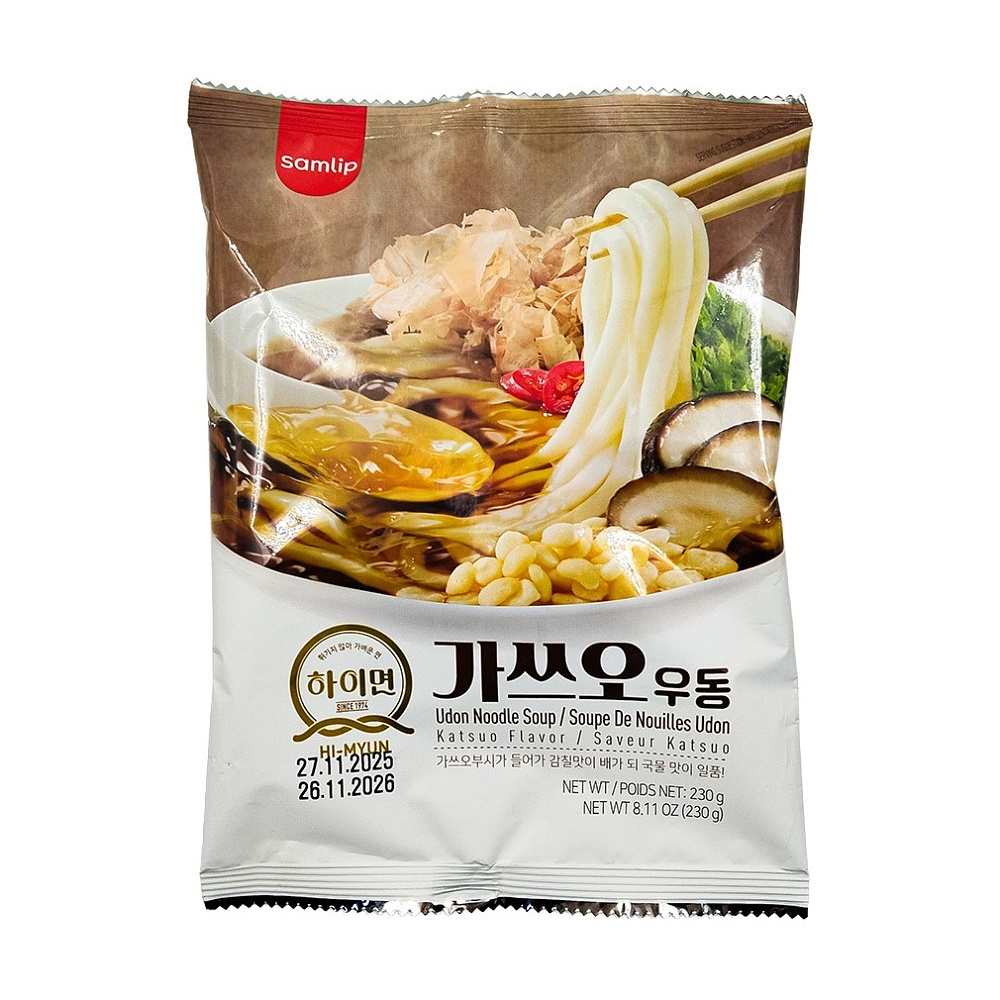 Лапша быстрого приготовления "Hi-Myun", удон со вкусом копчёного тунца, 234 гр.