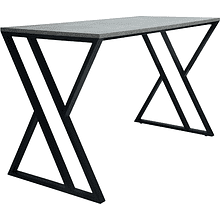 Стол письменный ALLERD GEON, черный муар, Бетон