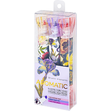 Набор маркеров текстовых “Flora”, 3 штуки, ассорти