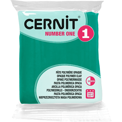 Полимерная глина "Cernit № 1 (Number One)", 56 г, 600 зеленый - 2