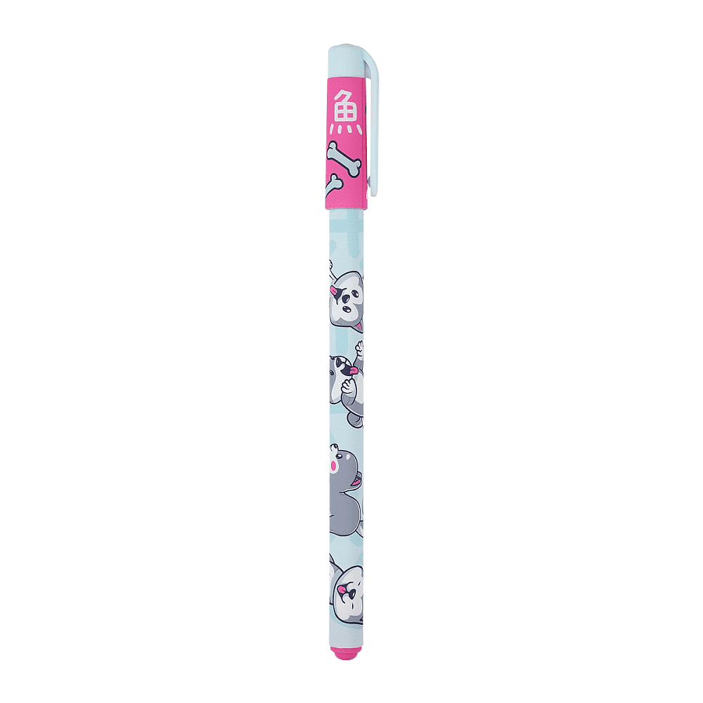 Ручка шариковая "HappyWrite. Щеночек", 0.5 мм, голубой, розовый, стерж. синий - 2
