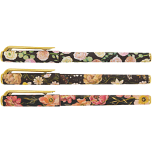 Ручка шариковая "PrimeWrite. Flora. Black night", 0.7 мм., пластиковая, масло, ассорти, синий