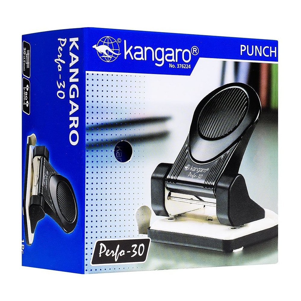 Дырокол Kangaro "Perfo-30", 30 листов, ассорти - 4