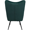 Кресло AksHome BOGEMA, зеленый, велюр, металл черный - 6