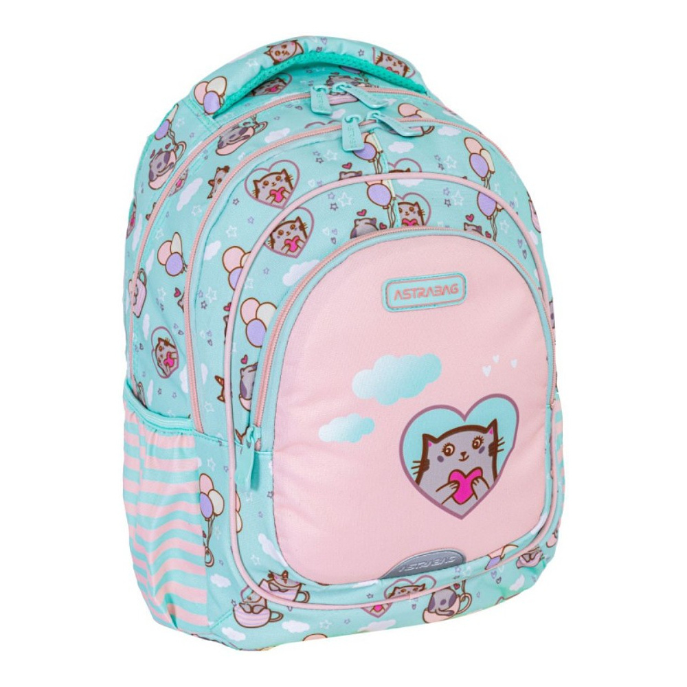 Рюкзак детский Astra "Kitty's World", голубой, розовый - 2