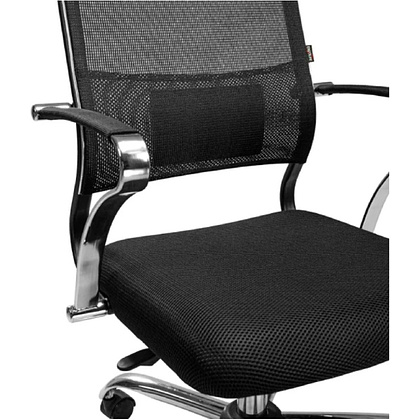 Кресло компьютерное ErgoLife Sit Air M4-290K, ткань,сетка, черный - 4